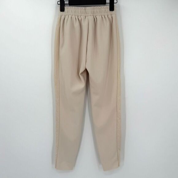 Joh Katie Crepe Knit Pant Elastic Waist Pockets Women XS Beige Relaxed 33071-K - Picture 9 of 12
